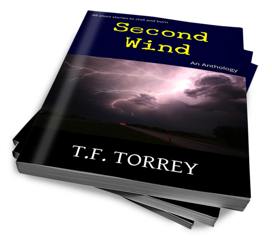 Stack of copies of Second Wind: An Anthology by T.F. Torrey